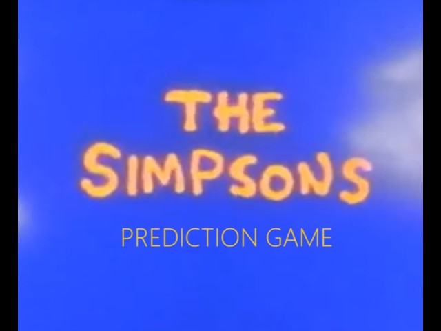 SIMPSONS PREDICTION GAME