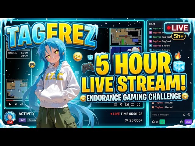 🔴 12 HOUR LIVE STREAM! | Non-Stop Gaming & Chilling with TagFrez