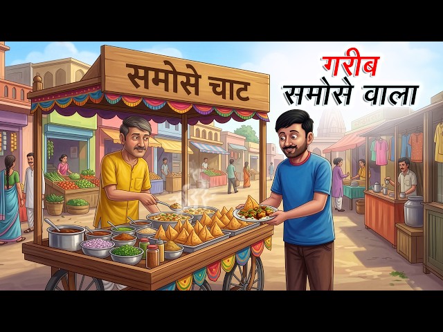 गरीब समोसे वाला | Gareeb Samose Wala | Hindi Kahaniya | Animated Stories