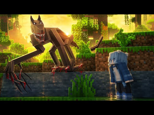 Survived the TERRIFYING WOLFMAN in Minecraft! 😱🐺 | Horror Survival