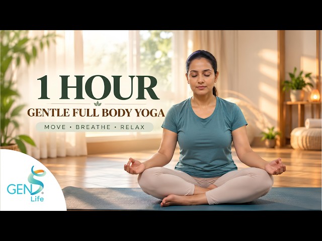 Gentle Morning Yoga | 1 Hour Full Body Movement, Breathing & Relaxation
