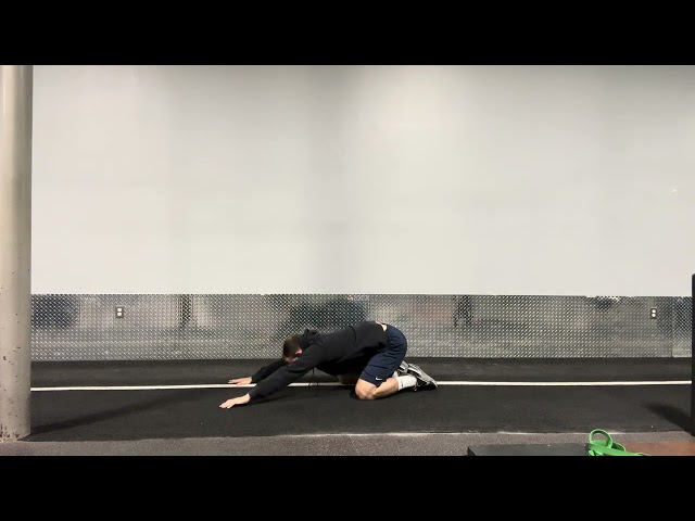 Child's Pose With Shoulder Reach