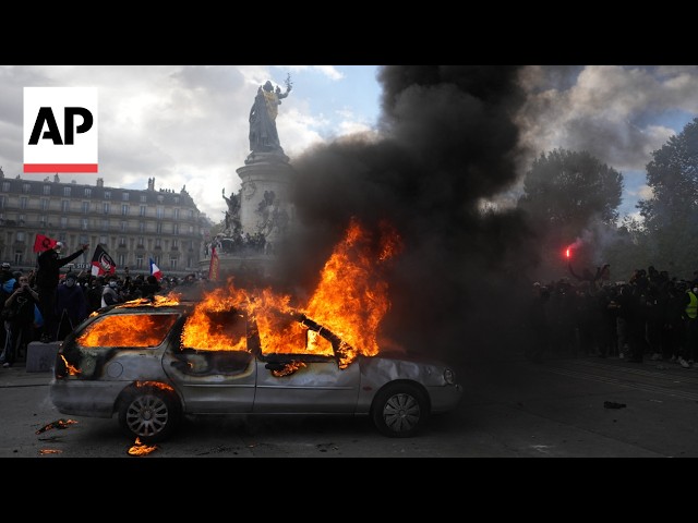 Protests in France, Italy, Spain, Portugal and Albania are setting Europe's streets ablaze