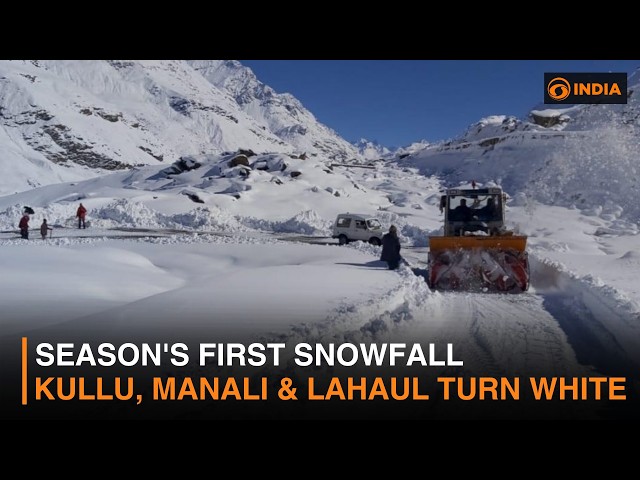 Season’s First Snowfall: Higher Reaches of Kullu, Manali, and Lahaul-Spiti Turn White