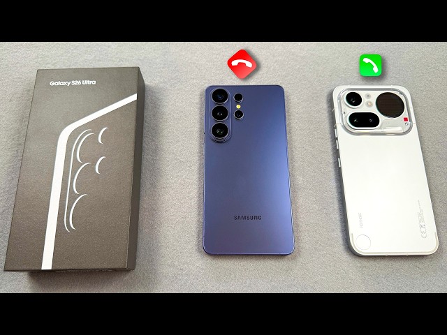 Samsung Galaxy S26 Ultra - Unboxing - Incoming Call - Outgoing Call vs Nothing Phone (4a) Pro