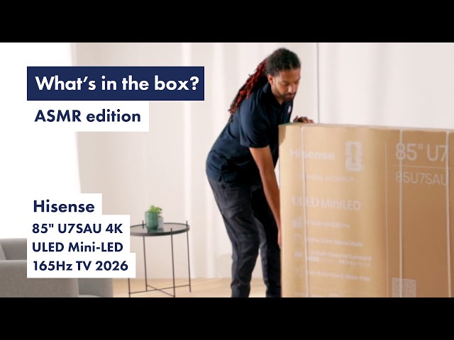 Unboxed ASMR: Hisense 85" U7SAU 4K ULED Mini LED 165Hz TV 2026 85U7SAU | The Good Guys