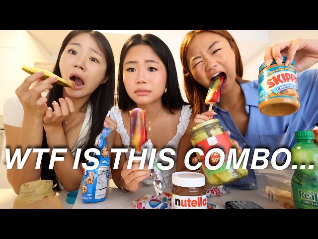 WE TRIED ALL OF THE WEIRD PREGNANCY CRAVINGS!!!