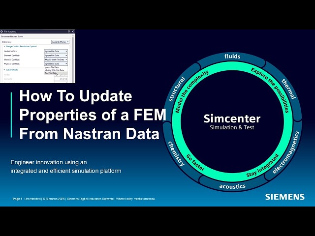How To Append and Merge Properties of a FEM From Nastran Bulk Data