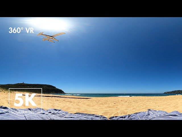 Virtual Beach Walk - Relaxing Australian Summer in Palm Beach aka Summer Bay - 360° VR 5K Ultra HD
