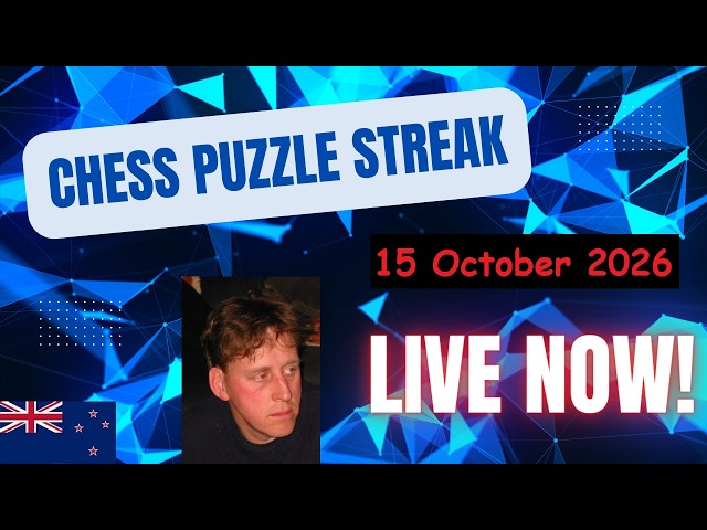 Return of the Revenge of The Old Chess Puzzle Streak with old Dave NZ. On Lichess.org