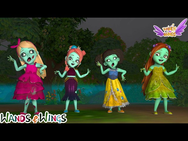 The Witch’s Balloon Curse 🎈| Princess vs Zombie + Monster Under My Bed | Kids Song | Wands & Wings