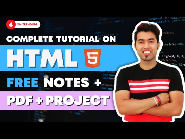 HTML Tutorial for Beginners in Hindi | Free Notes + Project