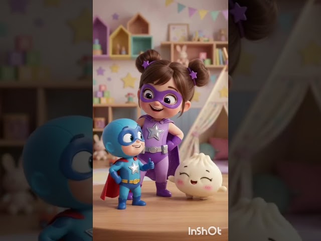 ❄️ Ice Superhero, Sparkle Girl & Blue Superhero 🦸‍♂️✨ | Magical Dumpling Adventures | 3D Cartoon