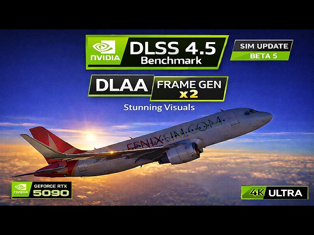 RTX 5090 DLSS 4.5 Benchmark | MFS2024 – DLAA + Frame Gen x2 (Sim Update Beta 5)