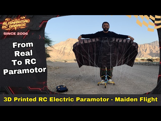 From Build to Success - My Best RC Electric Paramotor Maiden Flight