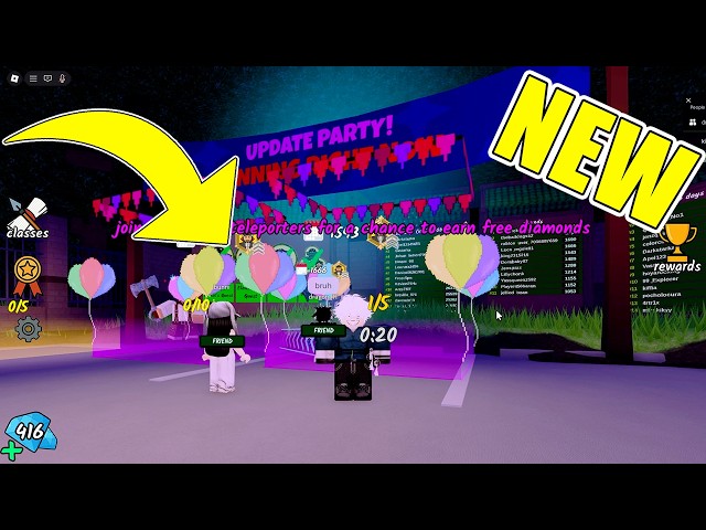 UPDATE PARTY in 99 Nights ib the Forest 2026 | Roblox 🔥