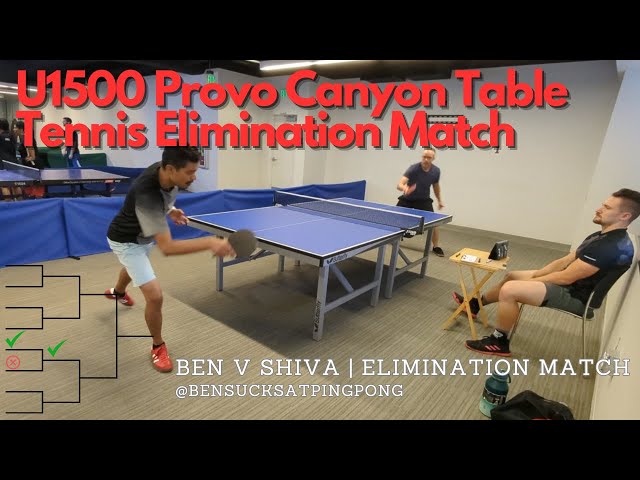 U1500 Tournament Match vs Shiva! Great Rallies & A Tough Loss 🏓🔥
