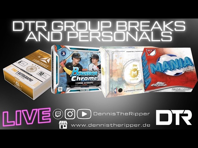 MLS Chrome Release Day! NBA Motif! DFB Luminance! MLB Bowman Chrome! DTR Group Breaks & Personals