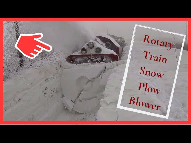 Face Off - Train Snow Blower - Train Snow Plow - Rotary Snow Plow Blower - Rotary train