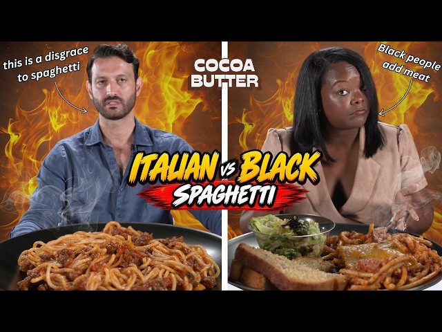 Italian vs Black: We Try Each Other's Spaghetti ⎹ Taste Wars