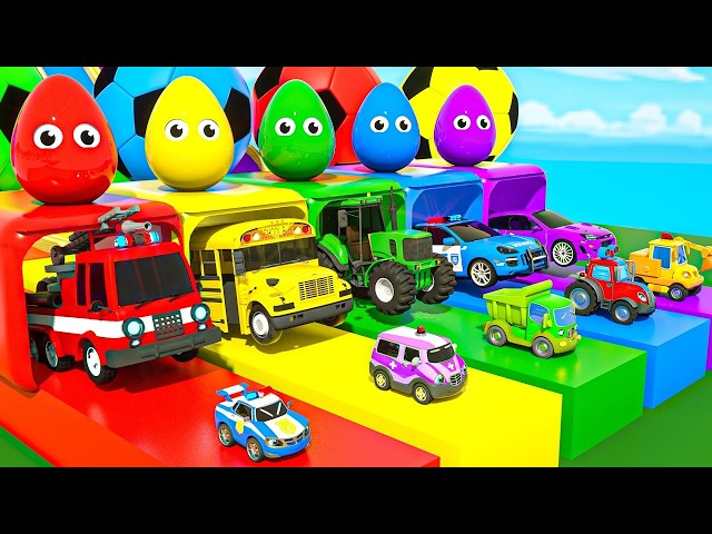 LIVE Learn Colors with Color Balls 🌈 | Cars, Trucks & Nursery Rhymes for Kids