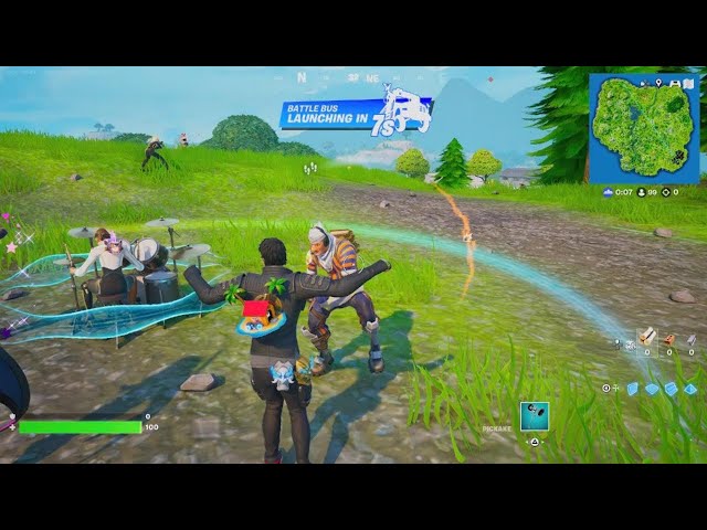 Playing on my PlayStation VR2 Fortnite