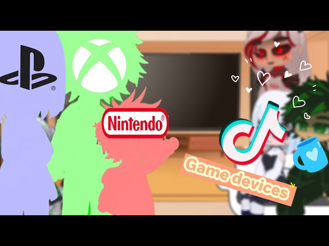 Game consoles react to ?.| Gacha club | Reaction video//.