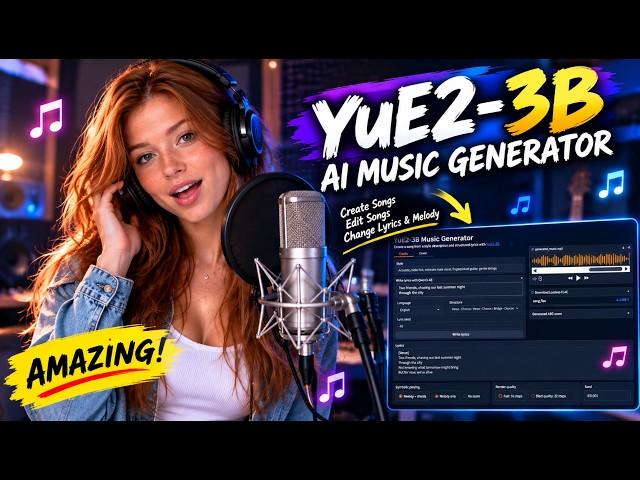 YuE2-3B : Create & EDIT Songs with AI! 🎵 Full Local Installation