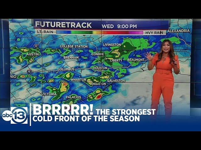 Strongest cold front of the season is on the way