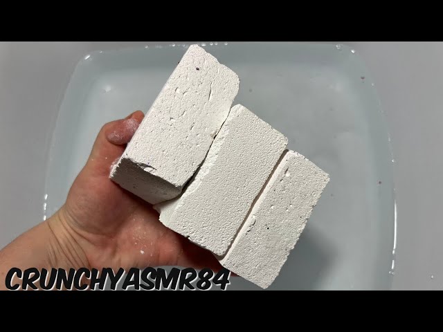 Plain White Chalk Water Crush | Oddly Satisfying | ASMR | Sleep Aid