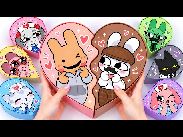[🐶Paperdiy🦒] Roblox Animal Hospital  Couple Love Blind Box Unboxing✨ 동물병원
