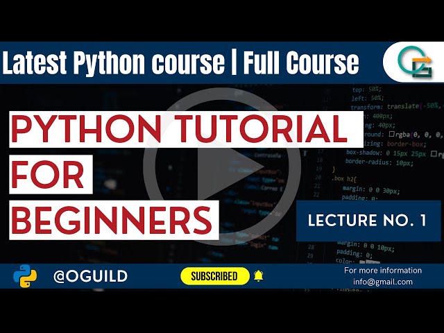Python Tutorial for Beginners [Full Course]  Lecture no.1 | iSoftra