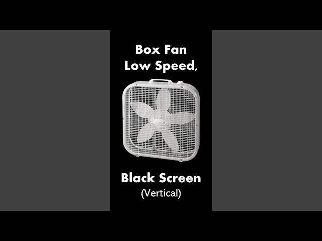 🔴 Box Fan - Low Speed, Black Screen (Vertical) 💨⬛📱 • Live 24/7 • No mid-roll ads