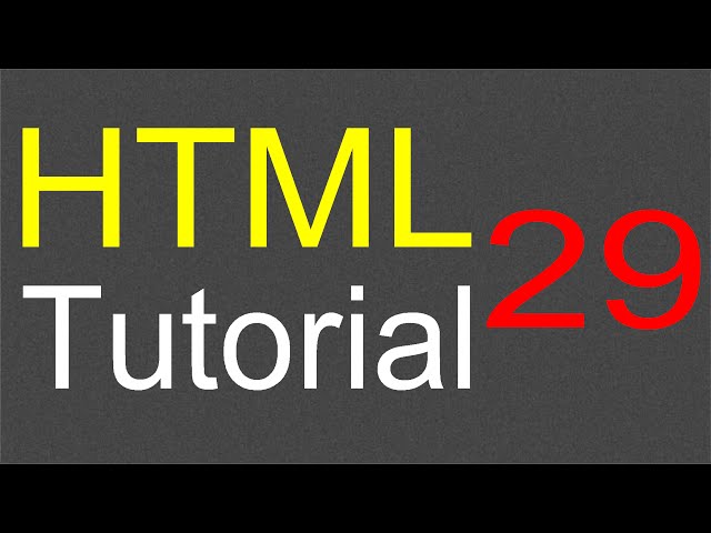 HTML Tutorial for Beginners - 29 - doctype