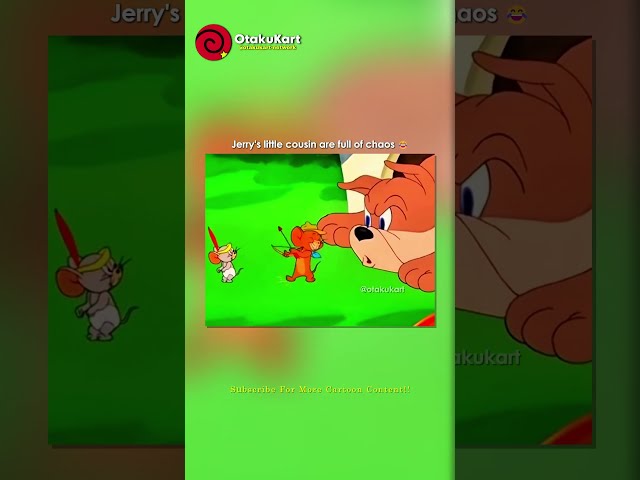 Jerry's little cousin are full of chaos 😂 #shorts #cartoon