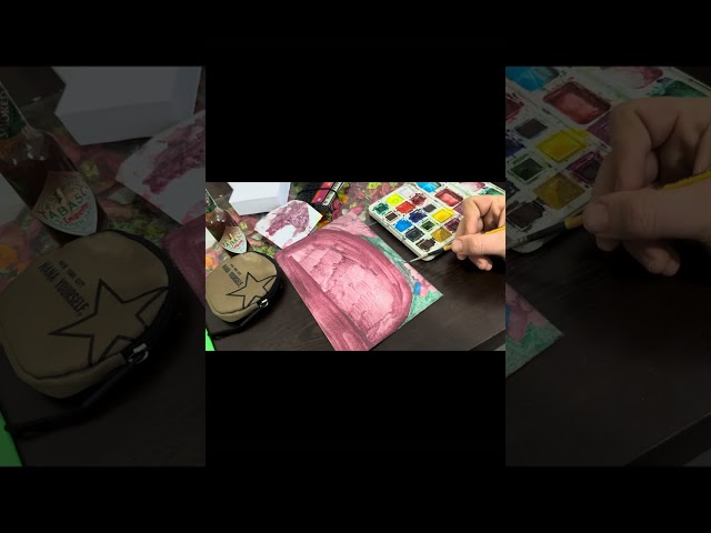 Cozy Watercolor Process ✨ Relaxing Background Art for Your TV (14 Mins)