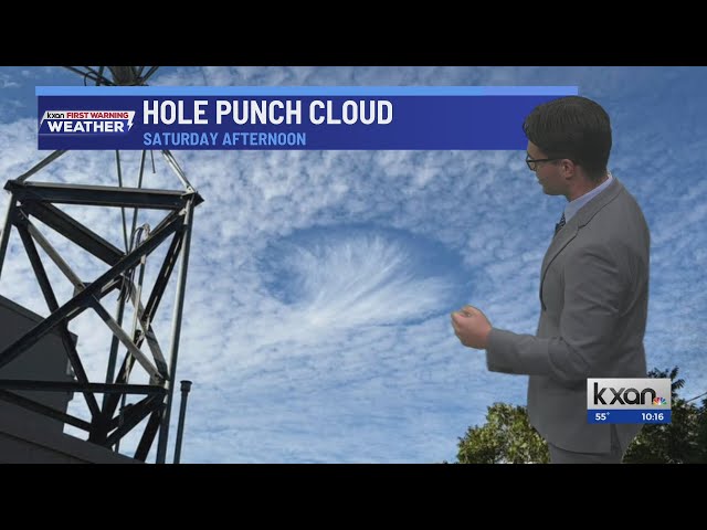 Hole Punch cloud explainer, cold temperatures tonight | KXAN Weather Forecast (Oct. 17)