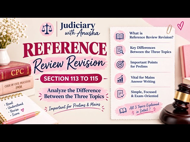 CPC Made Easy | Reference, Review & Revision | Sections 113–115 | Prelims + Mains | Judiciary