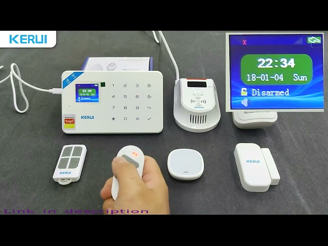 W181 Tuya Smart Home WIFI GSM Alarm System Burglar Home Security Alarm App Control Motion Sensor