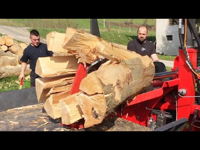 Full HD 10 Extreme Fast Homemade Firewood Processing Machines,Amazing Wood Splitting Cutting Machine
