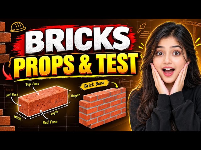 What is Bricks And It's Properties, Faces & Field Tests Explained! (Civil Engineering Basics)