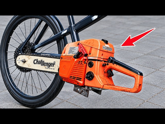 5 Million-Dollar Ideas from a Welder's Chainsaw! Attach a Chainsaw to a Bicycle and See What Happens