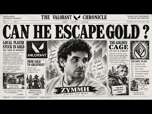 How to escape from gold | VALORANT Live #100 @zymmh​