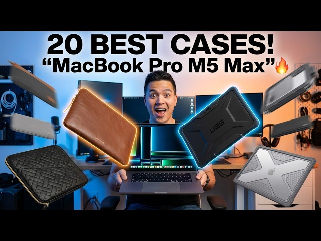 20 Must Have MACBOOK PRO M5 MAX 16 inch Sleeves & Cases for 2026