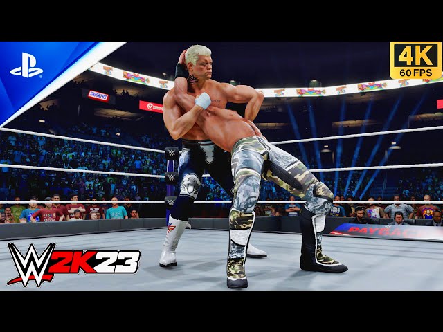 WWE 2K23 - Cody Rhodes vs. Seth Rollins - World Heavyweight Championship Match | PS5 [4K60FPS]