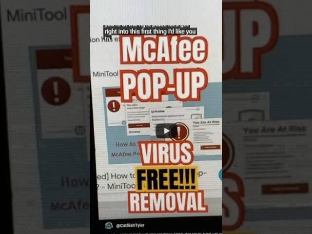 McAfee Pop-Up Warning Virus! Do This ITS GONE! Google Chrome #McAfee #Pop Up #Remove