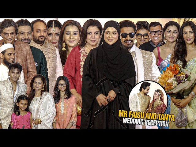 Farah Khan, Sana Khan, Maxtern, Sriti Jha, Shilpa Shinde, Faiz Baloch at Mr Faisu Wedding Reception
