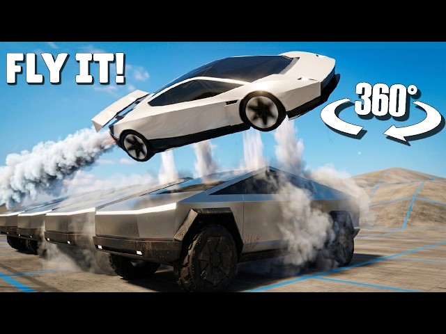 360° VR Flying Tesla Roadster 2026