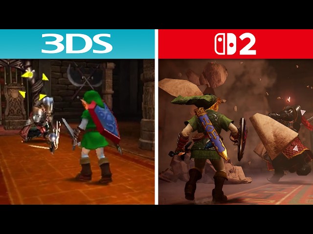 NEW 3DS vs Switch 2 - Zelda Ocarina of Time Remake Graphics Comparison