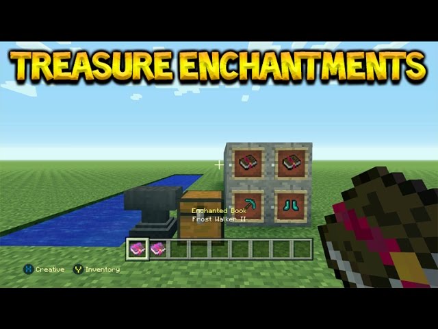 Minecraft Console Edition - Title Update 43 NEW Treasure Enchantments Mending, Frost Walker Tutorial